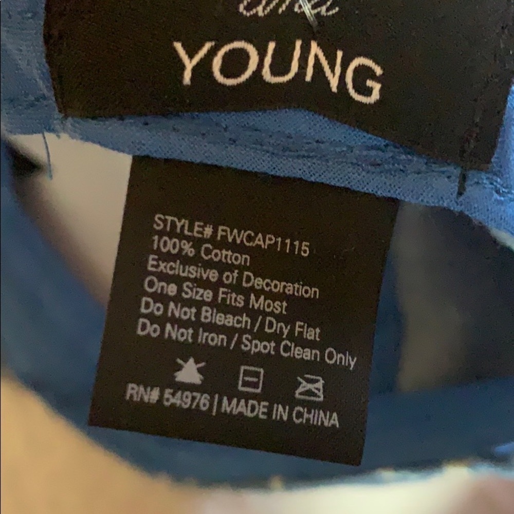 David & Young blue denim cap with stars OS / One Size New - Picture 9 of 9